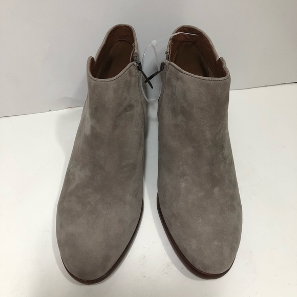Sam Edelman gray suede ankle boots size 7.5 W - Picture 2 of 8